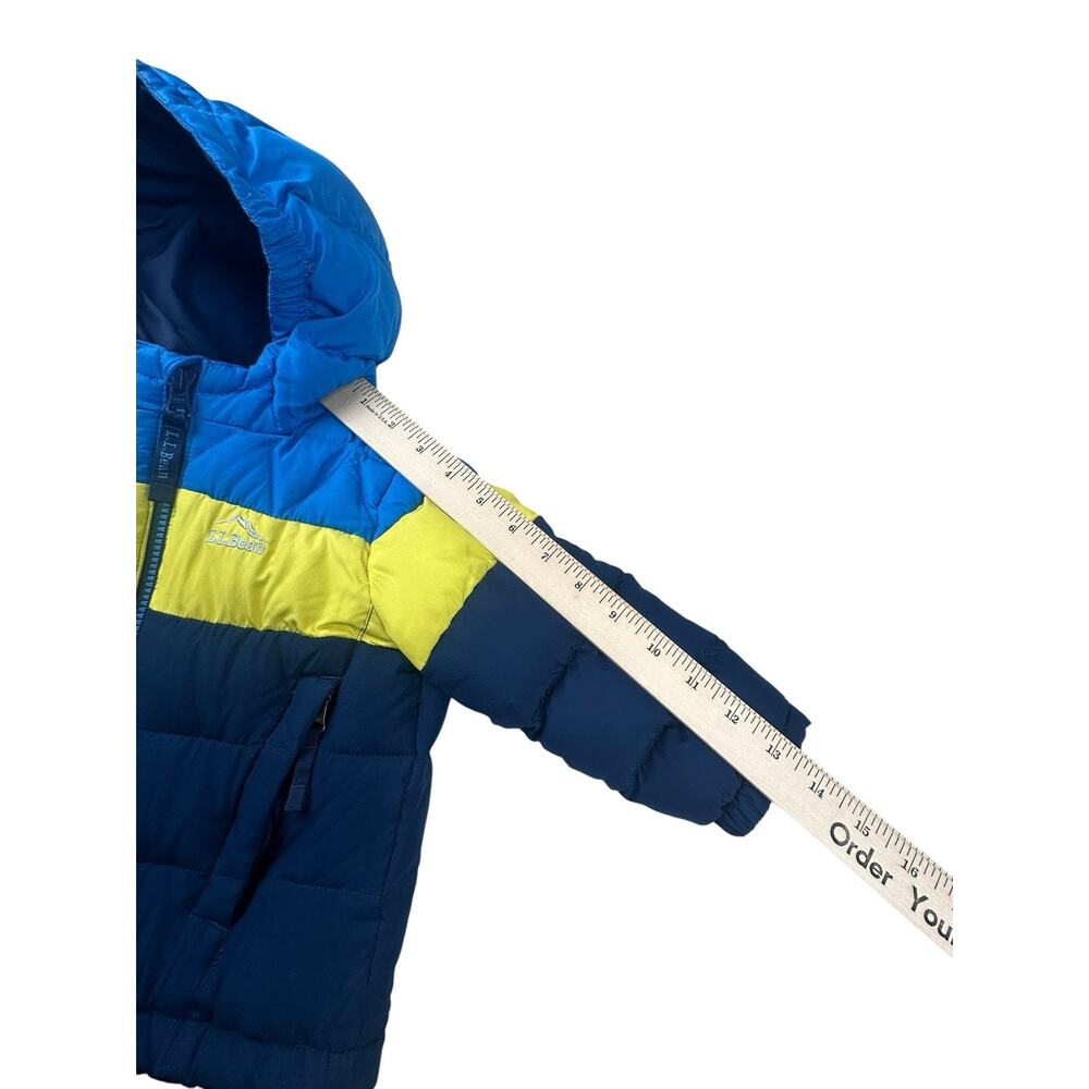 Toddlers L.L. Bean Down Zip Up Colorblock Winter Puffer Jacket Size 2T - Picture 4 of 10